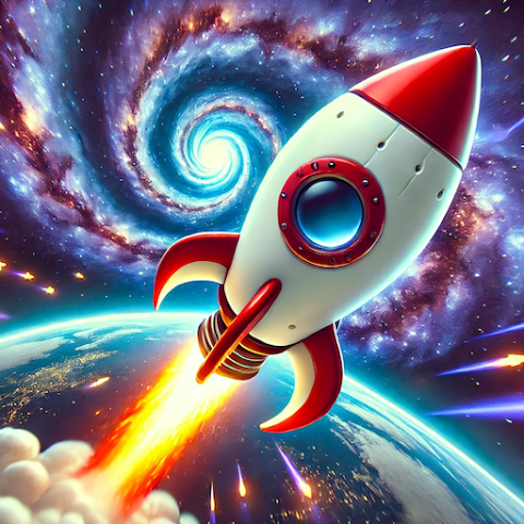 A game where you control a rocket with math.